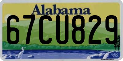AL license plate 67CU829