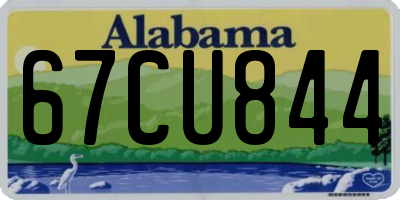 AL license plate 67CU844