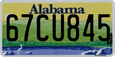 AL license plate 67CU845