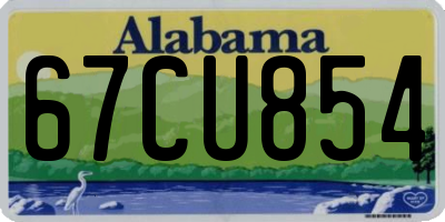 AL license plate 67CU854
