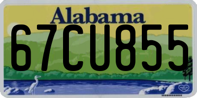 AL license plate 67CU855
