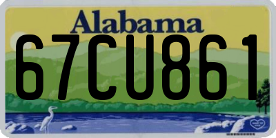 AL license plate 67CU861