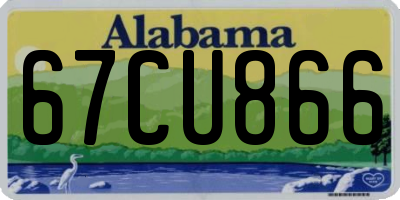 AL license plate 67CU866