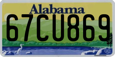 AL license plate 67CU869