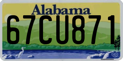 AL license plate 67CU871