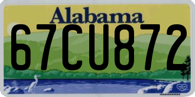 AL license plate 67CU872