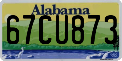 AL license plate 67CU873