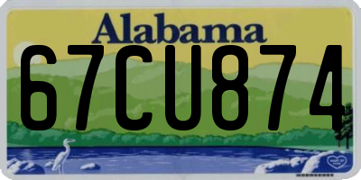 AL license plate 67CU874