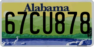 AL license plate 67CU878