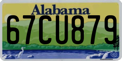 AL license plate 67CU879