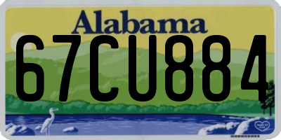 AL license plate 67CU884