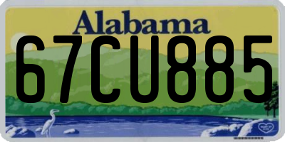 AL license plate 67CU885