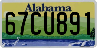 AL license plate 67CU891
