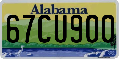 AL license plate 67CU900