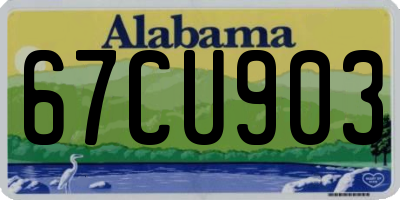 AL license plate 67CU903
