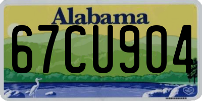 AL license plate 67CU904