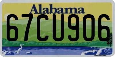 AL license plate 67CU906
