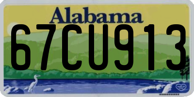 AL license plate 67CU913