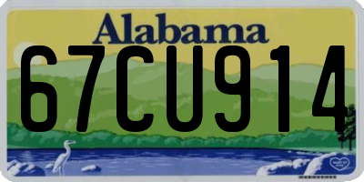 AL license plate 67CU914