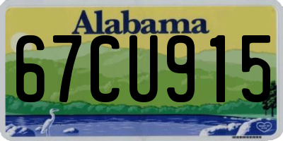 AL license plate 67CU915