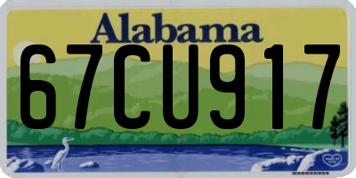 AL license plate 67CU917