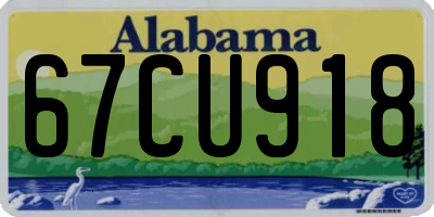 AL license plate 67CU918