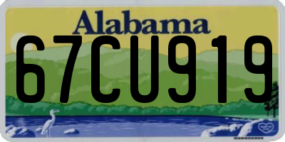 AL license plate 67CU919