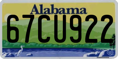 AL license plate 67CU922