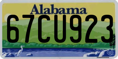 AL license plate 67CU923