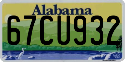 AL license plate 67CU932