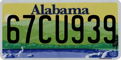 AL license plate 67CU939