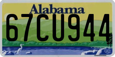 AL license plate 67CU944