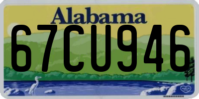 AL license plate 67CU946