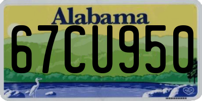 AL license plate 67CU950