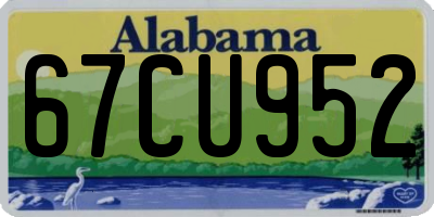 AL license plate 67CU952