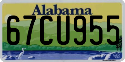 AL license plate 67CU955