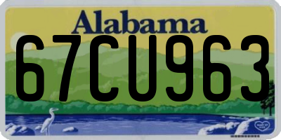 AL license plate 67CU963