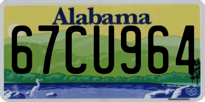 AL license plate 67CU964