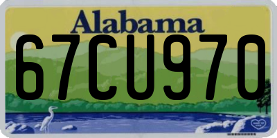 AL license plate 67CU970