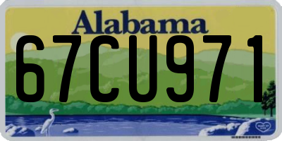 AL license plate 67CU971