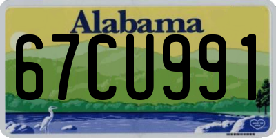 AL license plate 67CU991
