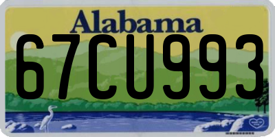 AL license plate 67CU993