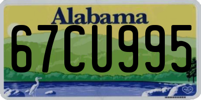 AL license plate 67CU995
