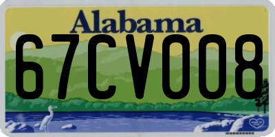 AL license plate 67CV008