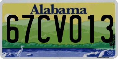 AL license plate 67CV013