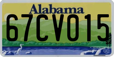 AL license plate 67CV015