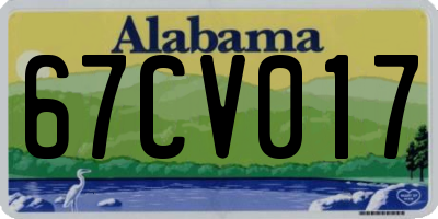 AL license plate 67CV017