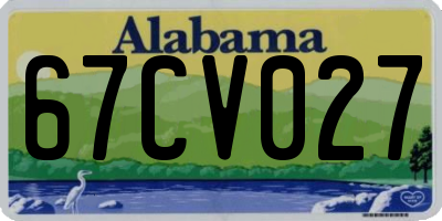 AL license plate 67CV027