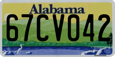 AL license plate 67CV042