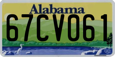 AL license plate 67CV061